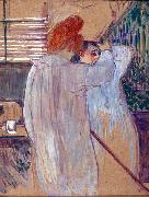 Henri de toulouse-lautrec Woman Combing her Hair oil